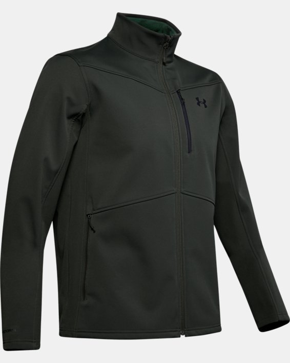 남성 UA Storm ColdGear® Infrared 쉴드 재킷 in Green image number 4